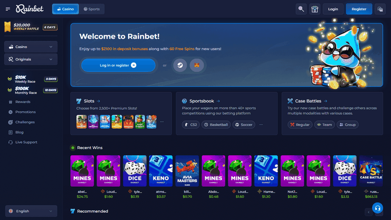 Rainbet Online Casino Testimonial